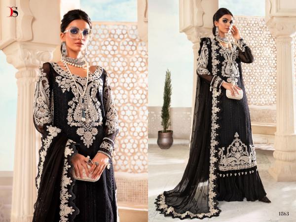 Deepsy Maria B Chiffons 22 Pakistani Georgette Designer Salwar Suits Collection 